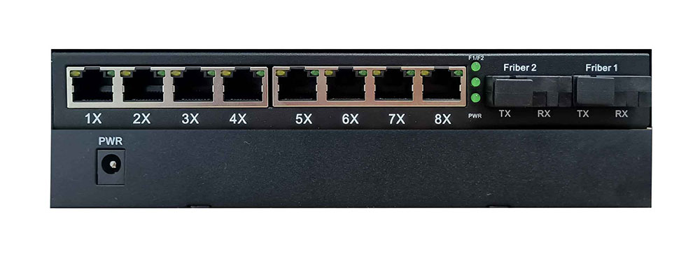 POE收发器-CM-2G08TP(SC)B端-千兆2光8电